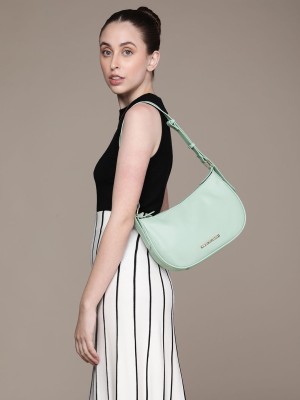 French Connection Women Green Shoulder Bag