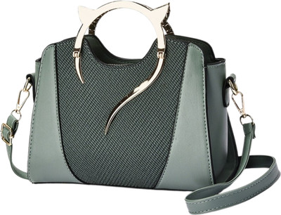 ZELION Women Green Handbag