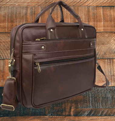 Shivra Men & Women Brown Messenger Bag