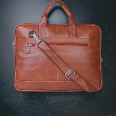 Shivra Men & Women Tan Messenger Bag