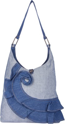 pose india Women Blue Shoulder Bag