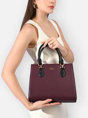 Lavie Luxe Women Maroon Satchel