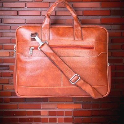 house of common Men & Women Tan Messenger Bag