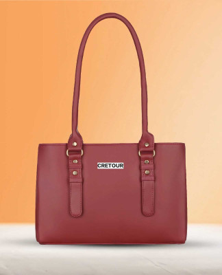 cretour Women Maroon Handbag