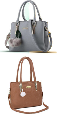 KSC Women Black, Brown Handbag
