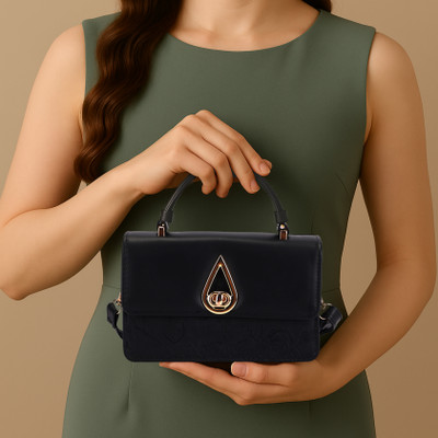 Trendz Firenze Women Black Messenger Bag