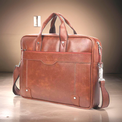 Shivra Men & Women Brown Messenger Bag