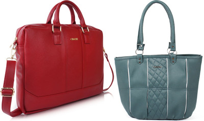 CIMONI Men Maroon, Green Messenger Bag(Pack of: 2)