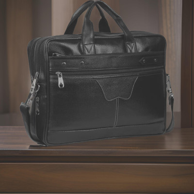 Shivra Men & Women Black Messenger Bag