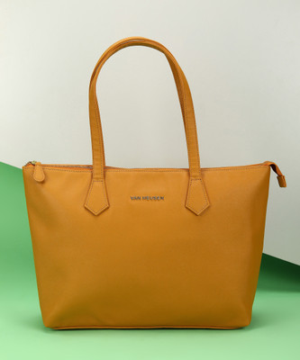 VAN HEUSEN Women Yellow Tote