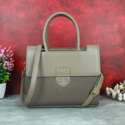NFI essentials Women Grey Satchel