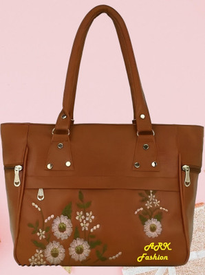 ARK FASHION Women Tan Handbag