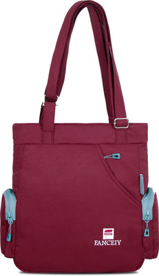 FANCEIY Women Maroon, Grey Shoulder Bag
