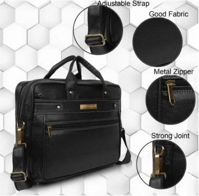 PROVOGUE Men & Women Black Messenger Bag