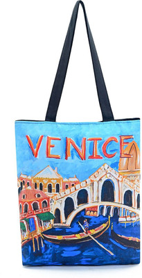 Boho Girl Women Black, Red Tote