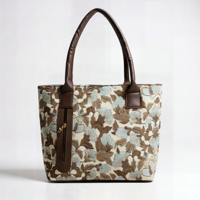 evone Women Beige, Brown Shoulder Bag