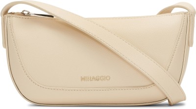 Miraggio Women White Shoulder Bag