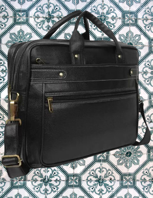Shivra Men & Women Black Messenger Bag