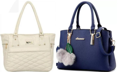 the monaina ceapt Women Blue, White Shoulder Bag(Pack of: 2)