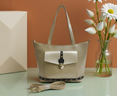 AZED Barcelona Women Beige Handbag