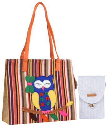 ENSAC Women Blue Handbag(Pack of: 2)