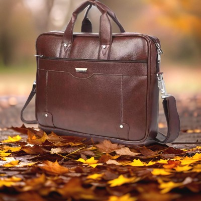 PROVOGUE Men & Women Brown Messenger Bag