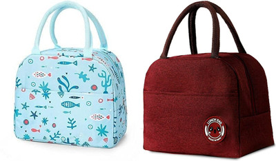 Kardiff Men & Women Red, Blue Messenger Bag(Pack of: 2)