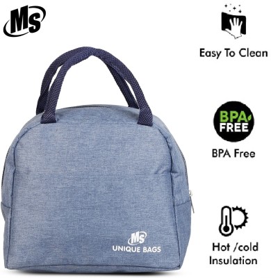 MS Unique Bags MIOS Insulated Lunch Bag, With One Extra Pocket, Waterproof Lunch Bag(Blue, 3 L)