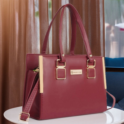 Golden Star Women Maroon Messenger Bag