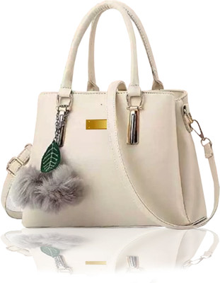 khatushyam collection Women White Hand-held Bag