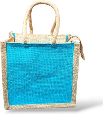 The Jute World Women Green, Blue, Pink Hand-held Bag