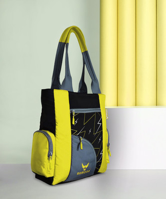 ARMODA Women Black, Yellow Tote