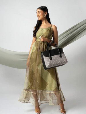 ZOUK Women Grey Satchel