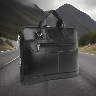 house of common Men & Women Black Messenger Bag