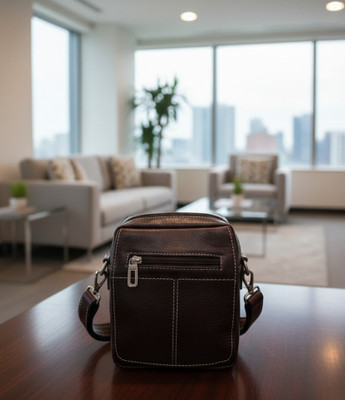Rodeo Voyager Men & Women Tan, Maroon Messenger Bag