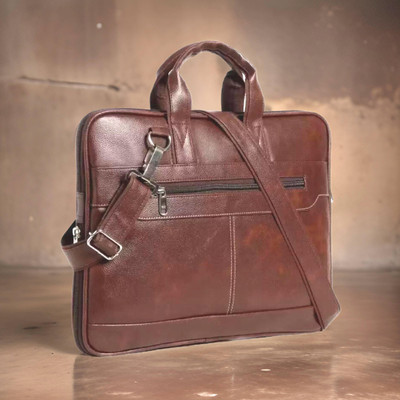 house of common Men & Women Brown Messenger Bag