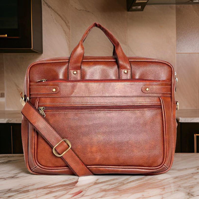 JairaJ Men & Women Tan Messenger Bag