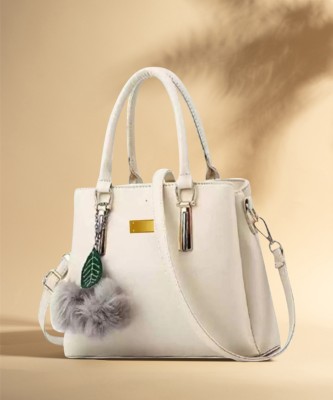 ARK FASHION Women White Hand-held Bag