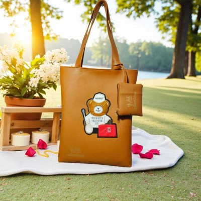 MS COLLECTIONS Women Tan Tote