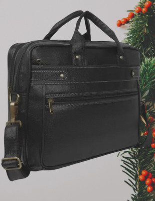 house of common Men & Women Black Messenger Bag