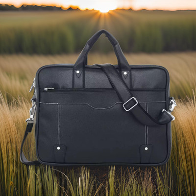 house of common Men & Women Black Messenger Bag