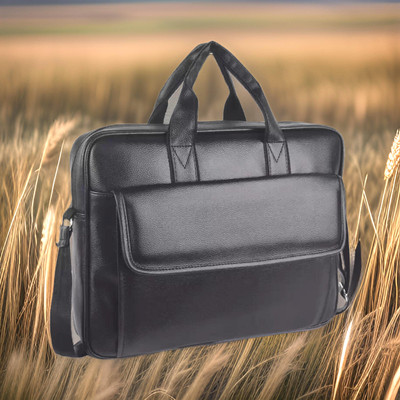 Shivra Men & Women Black Messenger Bag