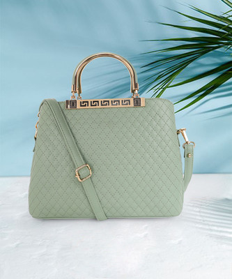 PEARLUXIS Women Green Shoulder Bag