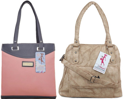 MSK Collection Women Pink, Beige Messenger Bag
