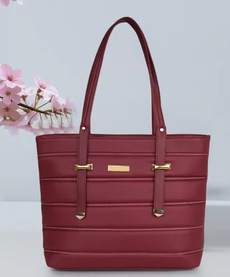 DON'T LOOK Women Maroon Hand-held Bag
