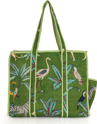 NIKAVIK Women Green Tote