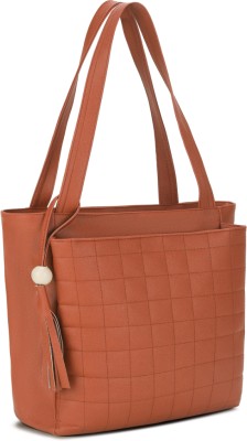 house of common Women Tan Hand-held Bag