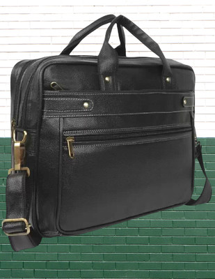 Shivra Men & Women Black Messenger Bag