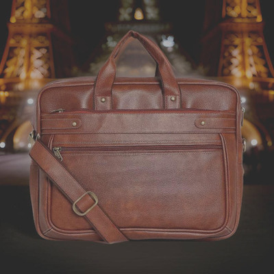 house of common Men & Women Tan Messenger Bag