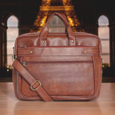 house of common Men & Women Tan Messenger Bag